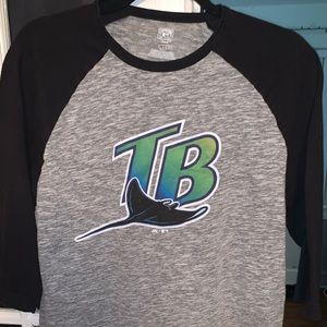 Devil Rays 3/4 sleeve tee
